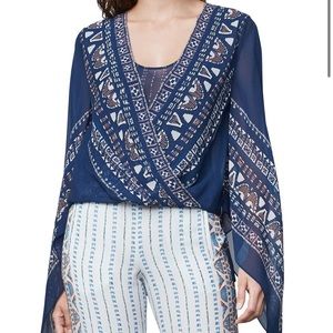 NWT FREE SHIP BCBG 100% Silk Top